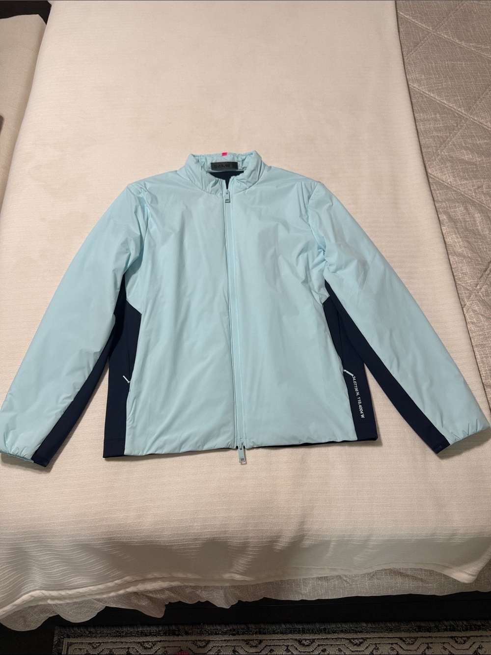 G/FORE Ice Blue with Navy Panel Performance Jacket